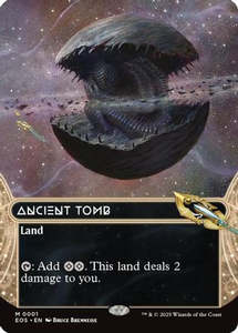 Mtg Singles Instock: Ancient Tomb (0001) (Borderless) (EOS-001) - Edge of Eternities: Stellar Sights