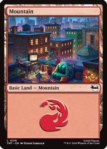Mtg Singles Instock: Mountain (0318) (TMT-318) - Teenage Mutant Ninja Turtles