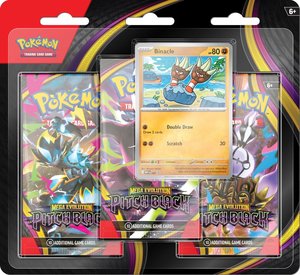 Pokemon TCG: Mega Evolution: Pitch Black 3-Pack Booster *Sealed*