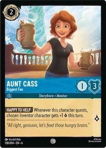 Lorcana Single: Aunt Cass - Biggest Fan (138/204) [Azurite Sea]
