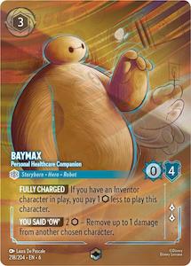 Lorcana Single: Baymax - Personal Healthcare Companion (Enchanted) (218/204) [Azurite Sea]