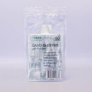 Tcg Accessories: Geek Culture Card Sleeves with Pull-Tab