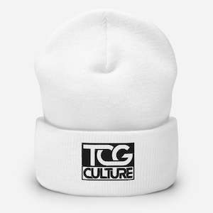 Pre Orders: TCG Culture Cuffed Beanie with Black Embroidered Logo
