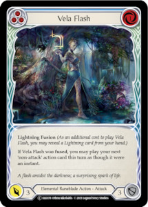 Flesh And Blood Tales Of Aria Unlimited Edition: Vela Flash (Blue) [U-ELE078] (Tales of Aria Unlimited)  Unlimited Rainbow Foil