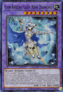 Power Of The Elements: Gem-Knight Lady Rose Diamond [POTE-EN044] Super Rare