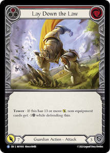 Flesh And Blood Heavy Hitters Singles: Lay Down the Law [HVY063] (Heavy Hitters)  Rainbow Foil