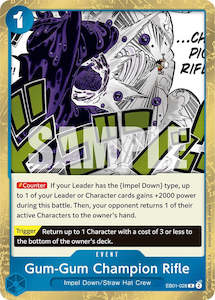 One Piece Card Game Memorial Collection Extra Booster Eb 01 Singles: Gum-Gum Champion Rifle [Extra Booster: Memorial Collection]