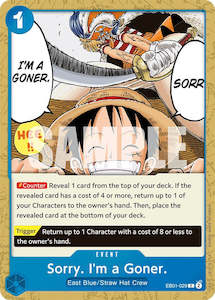 One Piece Card Game Memorial Collection Extra Booster Eb 01 Singles: Sorry. I'm a Goner. [Extra Booster: Memorial Collection]