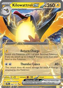 Pokemon Singles Instock: Kilowattrel ex (068/191) [Scarlet & Violet: Surging Sparks]