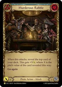 Flesh And Blood: Murderous Rabble (Treasure) [SEA137] (High Seas)  Cold Foil