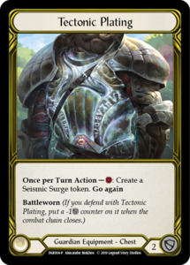 Flesh And Blood Singles All: Tectonic Plating [FAB004-P] (Promo)  1st Edition Cold Foil - Golden