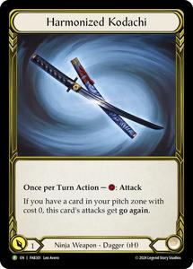 Harmonized Kodachi (Golden) [FAB301] (Promo)  Cold Foil