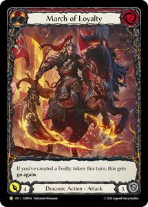 Flesh And Blood: March of Loyalty (Red) [GEM016] (GEM Pack 1)  Rainbow Foil