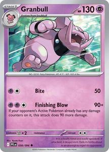 Pokemon Singles Instock: Granbull (038/094) [Mega Evolution: Phantasmal Flames]