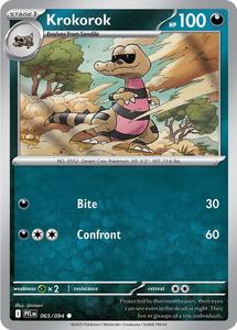 Pokemon Singles Instock: Krokorok (065/094) [Mega Evolution: Phantasmal Flames]