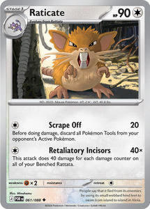 Pokemon Singles Instock: Raticate (061/088) [Mega Evolution: Perfect Order]