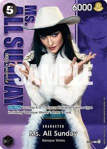 One Piece Promotion Cards: Ms. All Sunday (P-144) (Premium Card Collection -Live Action Edition Vol.2 Baroque Works-) [One Piece Promotion Cards]