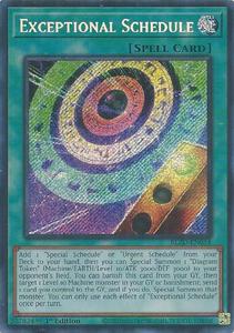 Yugioh Singles Instock: Exceptional Schedule [BLZD-EN054] Secret Rare