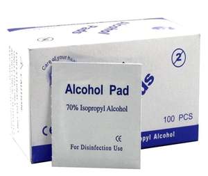 Ppe Sanitizers: Alcohol Swabs 70% Isopropyl (100 Single-Fold Swabs)
