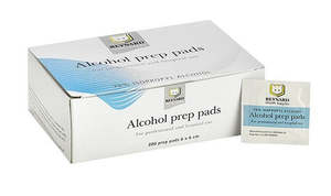 Ppe Sanitizers: 200 x Alcohol Swabs (70% Isopropyl - Dual-Fold Swabs)