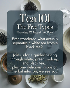 Tea 101 : The Five Types