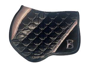 Horse: Saddle Pad - Black and Sparkle Rose (Jump)