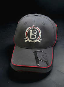 Accessories: Unisex Black/Grey and Red - Baseball Cap