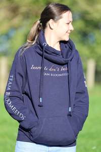 Omber Unisex Navy Rose Gold & Silver Team Cross Necked Hoodie