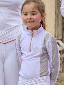Glimmer White Mini Base Layer With Long Sleeves