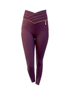 Mini Maya Mulberry Ultra High Pleated leggings