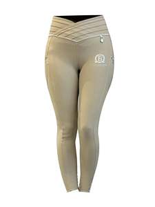 Mini Maya Beige Ultra High Pleated leggings