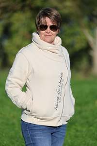 Sabrina Winter White Ruffle Collar Team Jumper