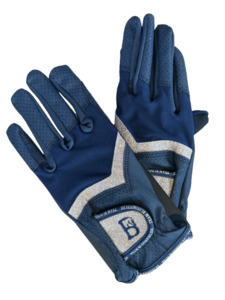 Sparkle Navy & Rose Gold Gloves