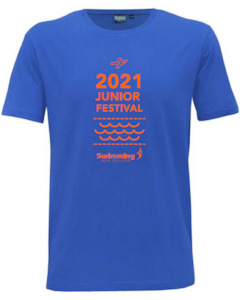 T Shirts: Swimming NZ - Junior Festival 2021 - T-Shirt - Royal