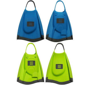 1 Training Aids Fins: DMC - Elite Max Fins - Blue Charcoal, Fluro Charcoal