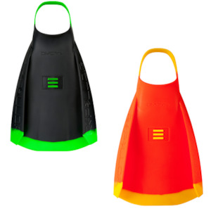 1 Training Aids Fins: DMC - Repellor Fins - Black/Green, Orange/Yellow