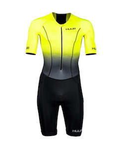 Tri Suits Mens: HUUB - Mens - Commit Long Course Tri Suit - Fluo Yellow