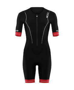 Tri Suits Mens: HUUB - Mens - RaceLine Long Course Tri Suit - Red/Black