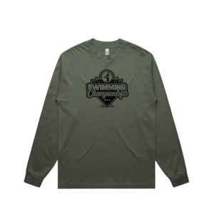 Teamline - Swimming NZ Short Course 2025 - Army Long Sleeve Tee