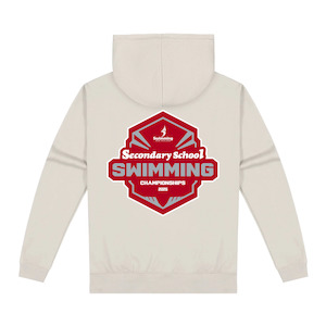 Event Merch: Teamline - Swimming NZSS Champs 2025 - Ivory Hoodie - LAST ONE