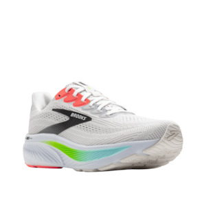 Brooks - Mens Ghost 17 Running Shoe - White/Pink Clay/Gecko