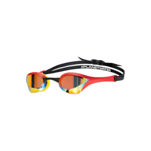 Goggles Adult: Arena - Cobra Ultra Swipe Racing Goggles - Gold/Red Limited Edition