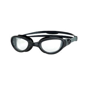 Goggles Adult Pool Training: Zoggs - Phantom 2.0 Goggle - Black Grey Clear