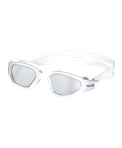 Huub: HUUB - Mirage Swim Goggle - White Silver Frame/Light Smoke Silver Mirror Lens
