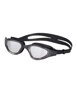 Huub: HUUB - Mirage Swim Goggle - Black Grey Frame/Clear Silver Mirror Lens