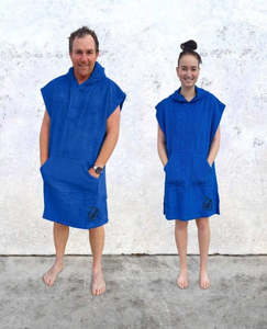 Towels Ponchos 1: 2Wel - Unisex Hooded Towel S-XL - Blue