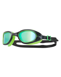 Goggles Adult: TYR - Special Ops 2.0 Mirrored Goggle - Green/Black