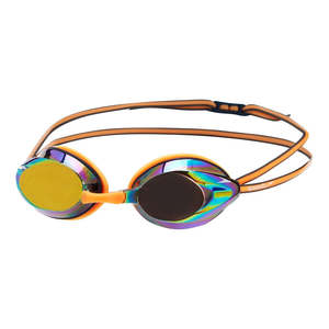Goggles Adult Pool Racing: Speedo - Opal Mirror Goggle - True Navy/Papaya Punch/USA Charcoal