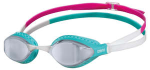 Goggles Adult Pool Racing: Arena - Air Speed Mirror Goggle - Silver Turquoise Multi