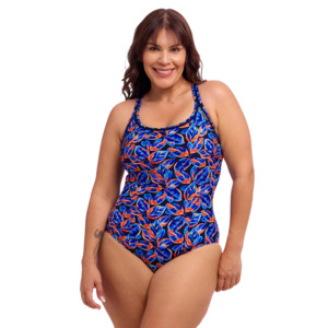 Swimwear 1: Funkita - Womens - Locked In Lucy One Piece - Leaf Blower
